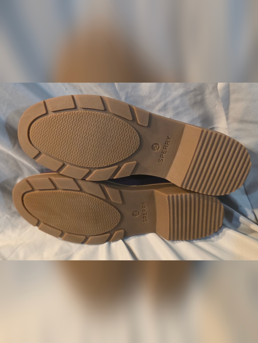Sperry Womens Wells Boat Shoe Fig Leather Size 9 NWOB Defects - Picture 10 of 11